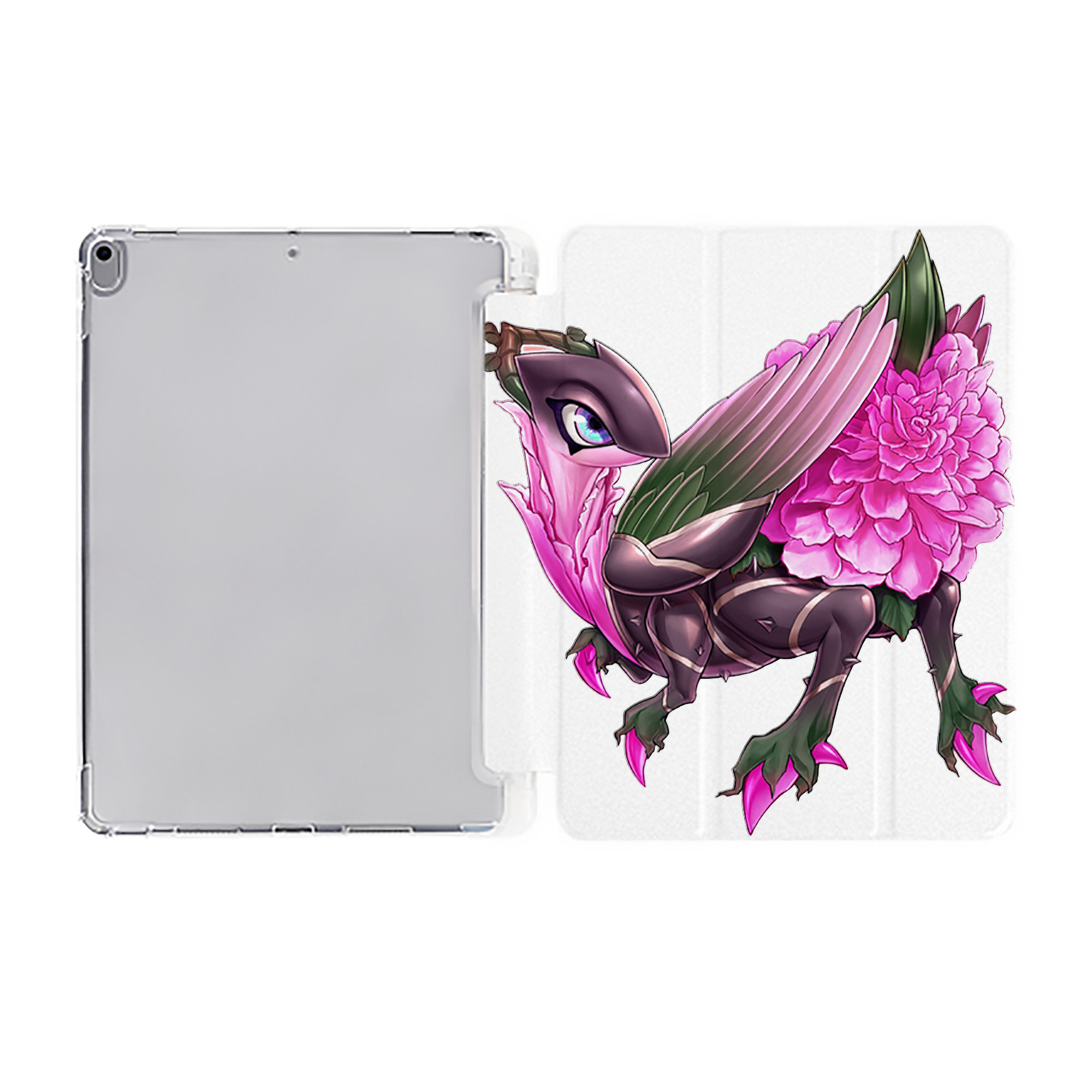 （画像用） 遊☆戯☆王 Yu-Gi-Oh! IPad ケース ペン収納付き 三つ折りスタンド PUレザー×シリコン 対応機種9.5/10.5/10.9インチ
